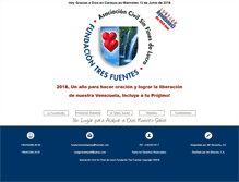 Tablet Screenshot of fundaciontresfuentes.org